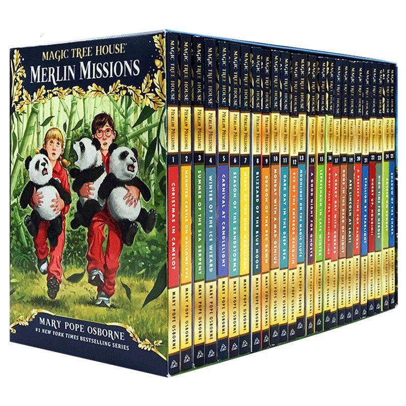 Hình ảnh Magic Tree House Merlin Missions #1-25 Boxed Set (Magic Tree House (R) Merlin Mission)