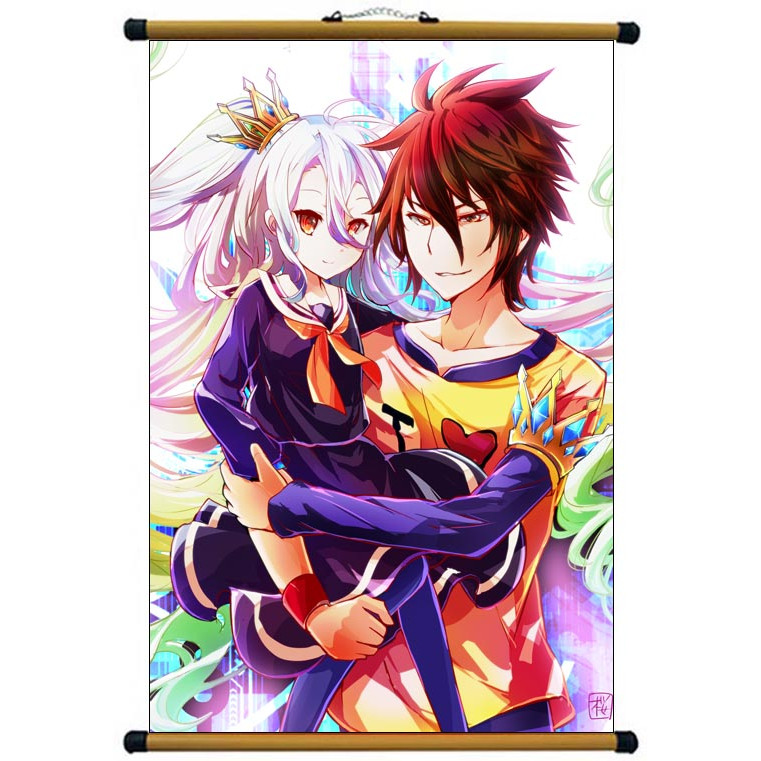 Tranh ảnh treo tường No Game, No Life có khung nẹp
