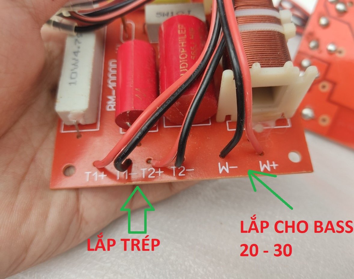 MẠCH PHÂN TẦN 3 LOA BM-1000D - LẮP 1 BASS VÀ  2 HOẶC 4 TRÉp