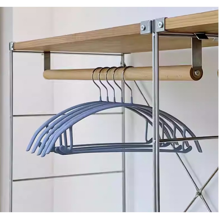 Combo 5 Móc Treo 1uần Áo Bằng Inox Bọc Nhựa Chống Trơn Trượt, Hằn Vết Quần Áo Hình Bán Nguyệt Nhiều Màu - HÀNG CHÍNH HÃNG MINIIN