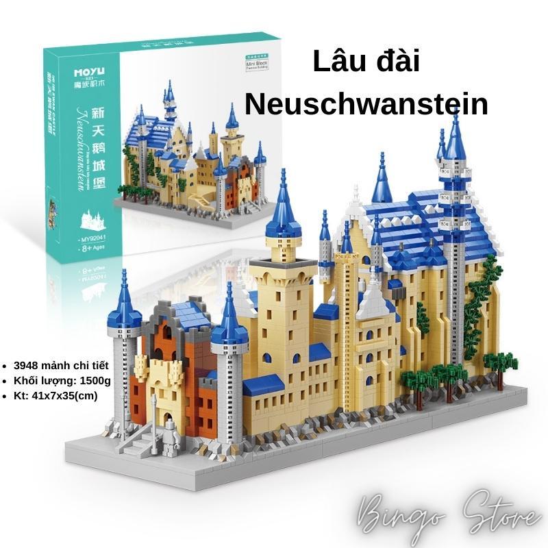 MÔ HÌNH LẮP RÁP LÂU ĐÀI NEW SCHWANSTEIN 3923 CHI TIẾT