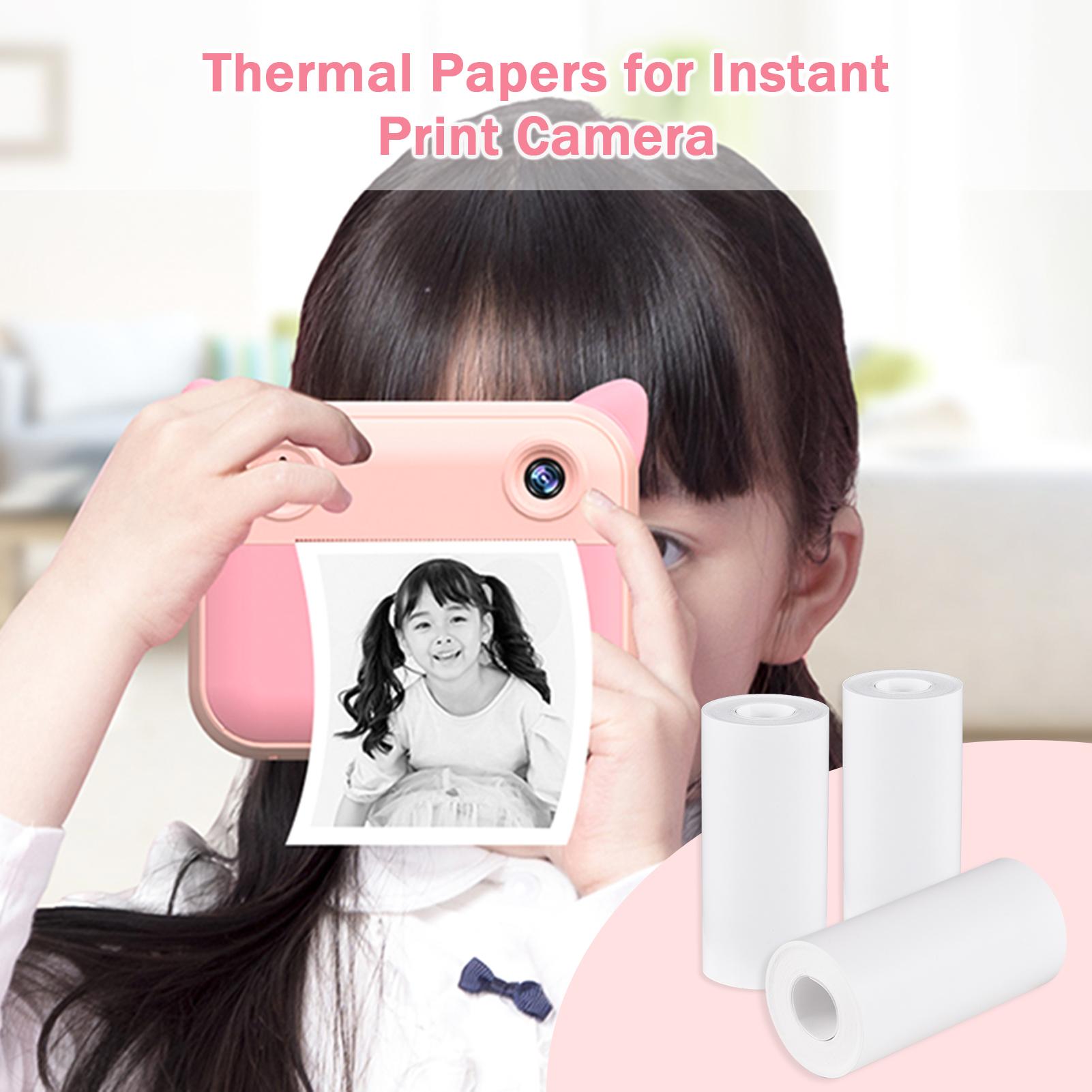 Thermal Paper Roll 57*30mm Printing Paper for Label Printer Kids Instant Camera Refill Print Paper, Pack of 10 Rolls