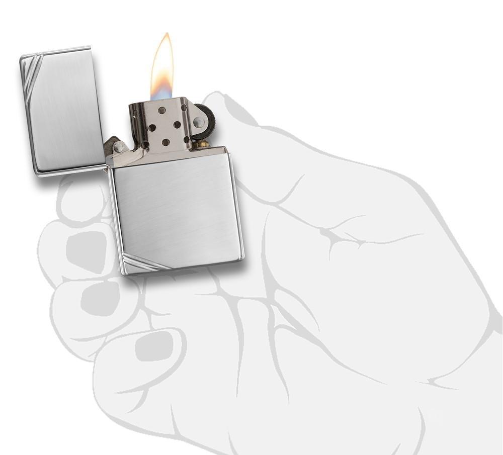 Bật lửa Zippo High Polish Chrome Vintage with Slashes 260