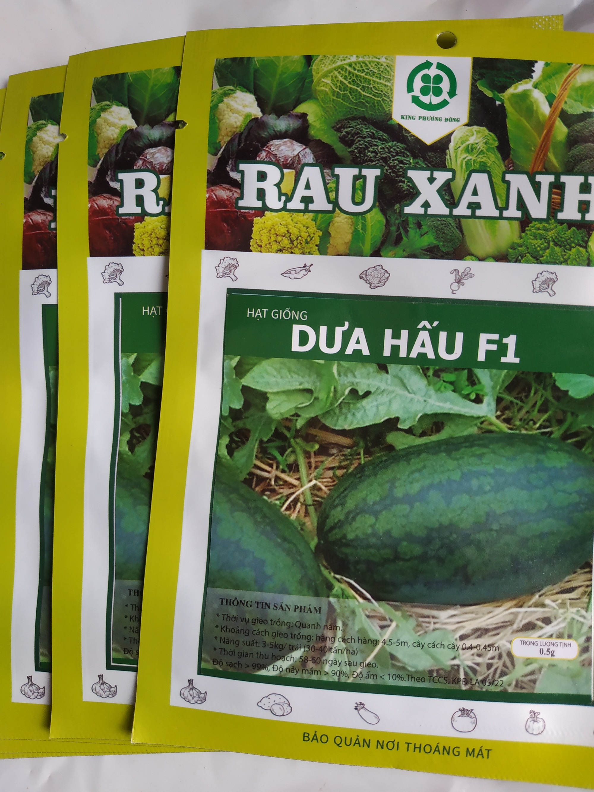 Combo 10 gói Hạt giống DƯA HẤU F1 - gói 0.5 gram