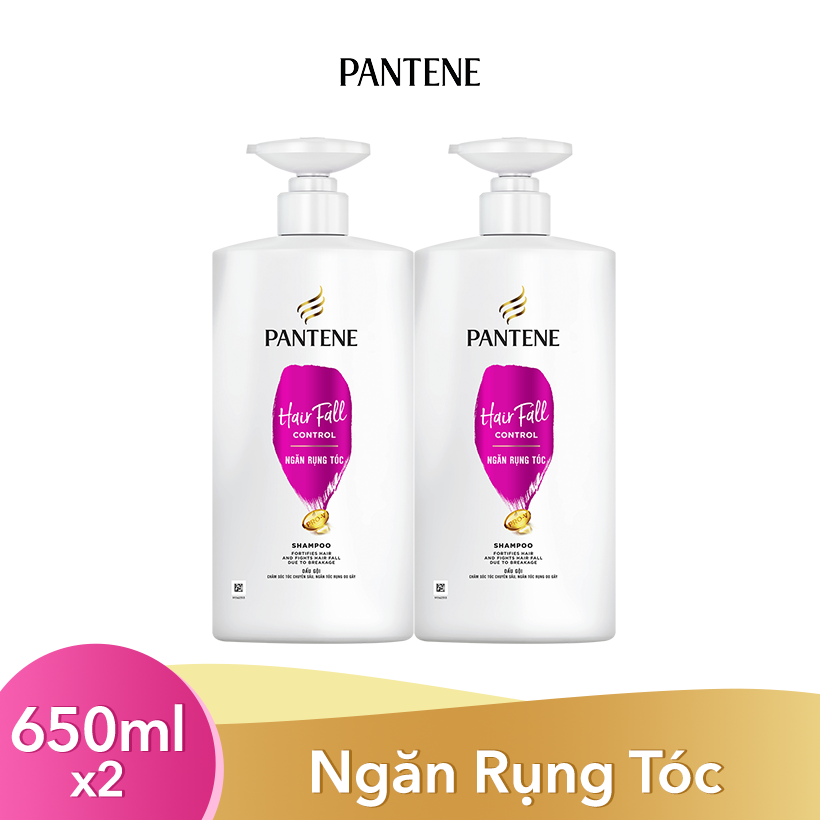 Combo 2 Dầu Gội PANTENE Ngăn Rụng Tóc 650g/650ml