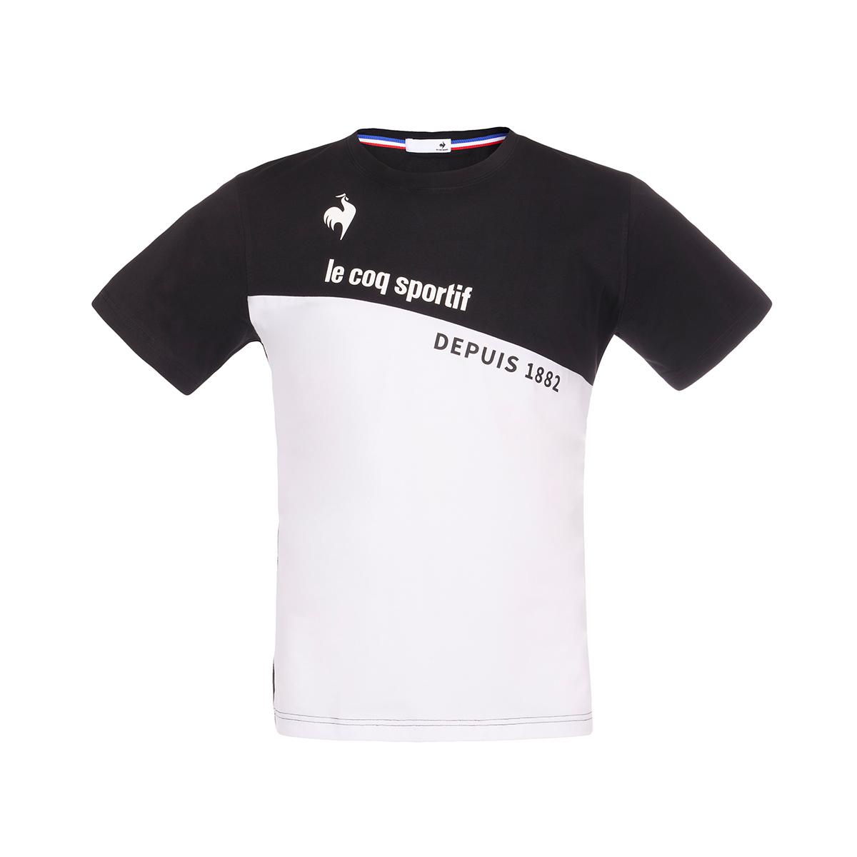 Áo T-Shirt le coq sportif Unisex - QLUSHA04-BLK