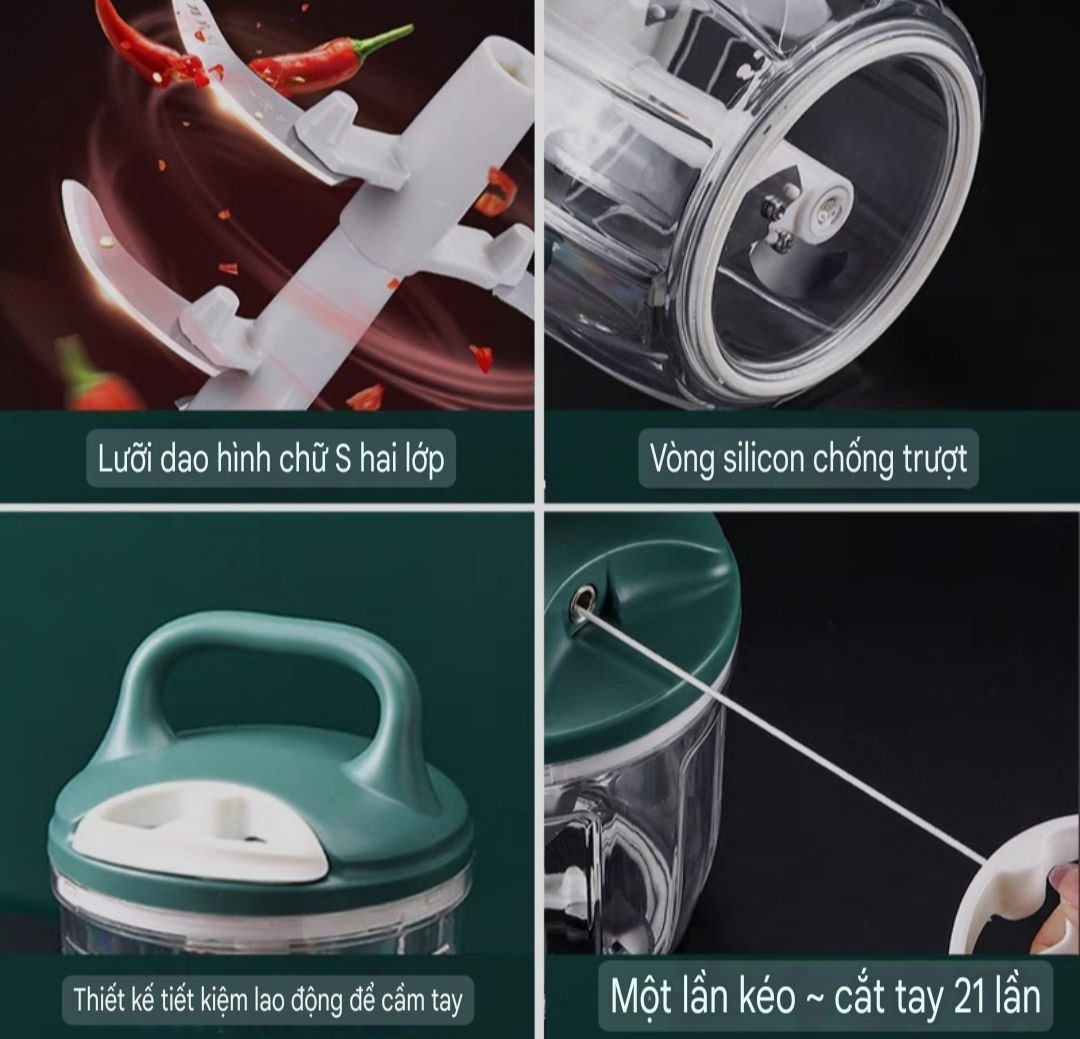 MÁY XAY HÀN QUỐC MINI CẦM TAY ĐA NĂNG , XAY THỊT, RAU CỦ QUẢ,  TỎI ỚT MINI LOẠI TỐT