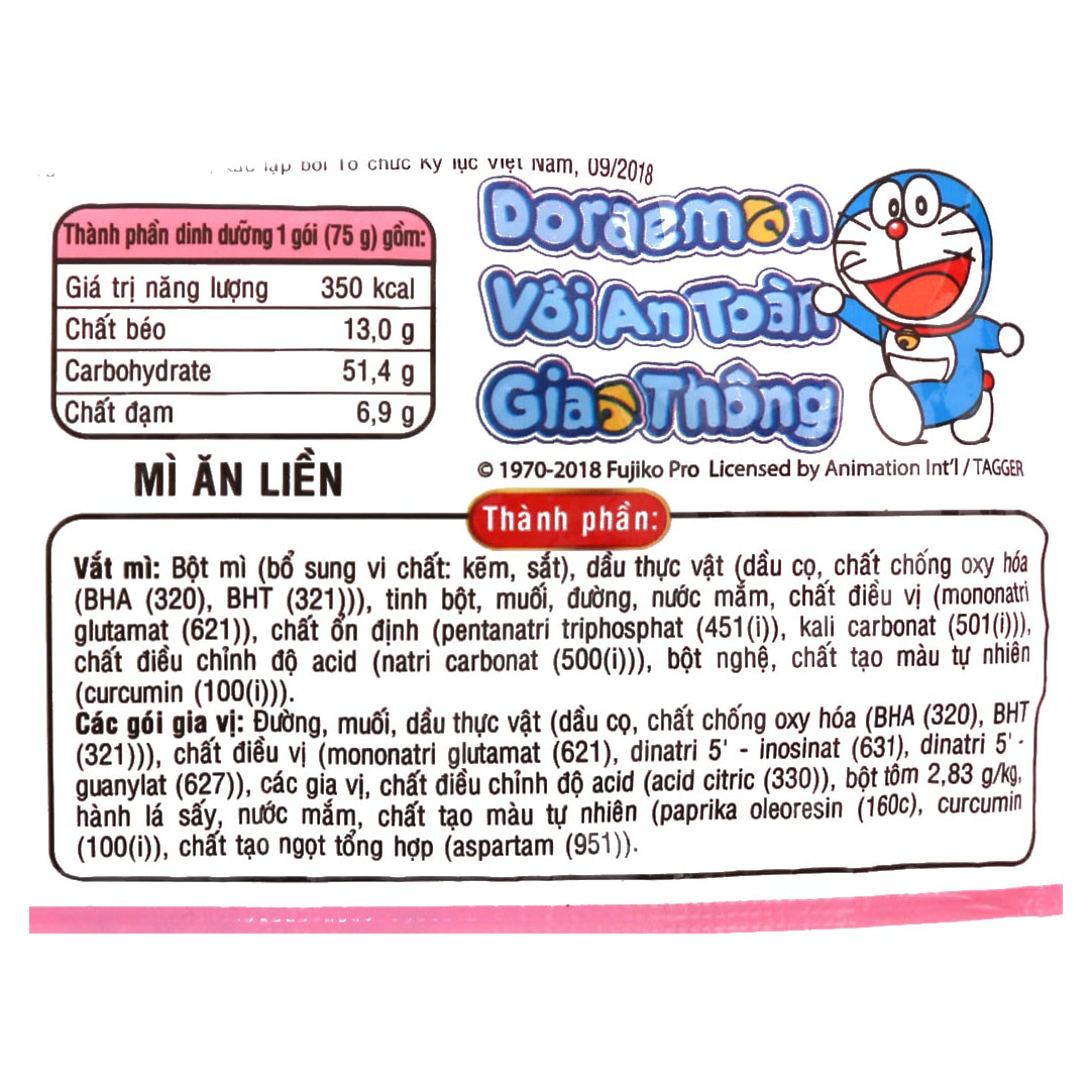 Thùng 30 Gói Mì Hảo Hảo Tôm Chua Cay 75g