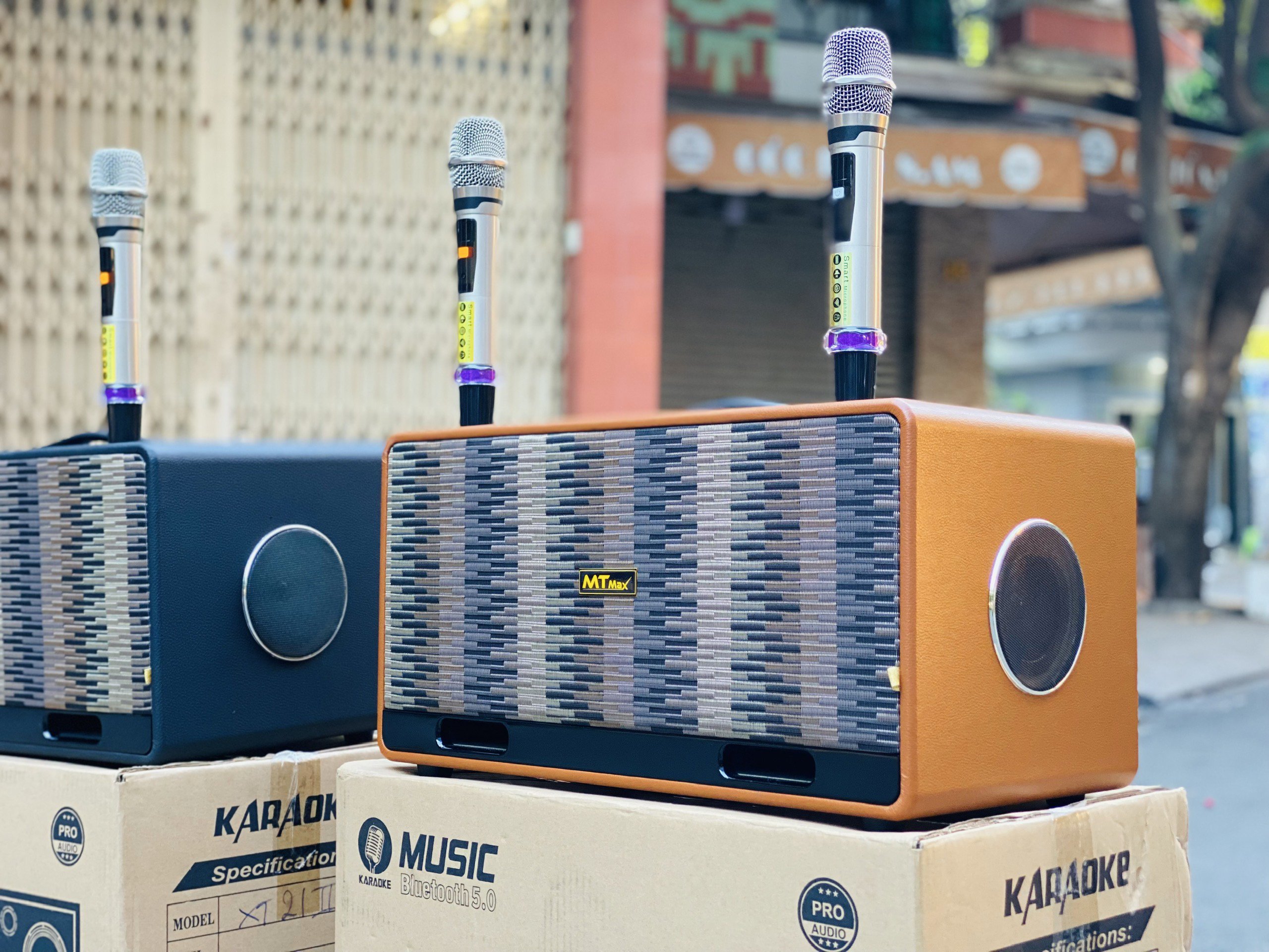 [ Tặng Kèm 2 Micro ] Loa Karaoke Mới Nhất 2024 - MTMAX DK04 - Hệ Thống 6 Loa 3 Đường Tiếng Công Suất Lớn 500W, Bass Đôi 2 Tấc, Âm Thanh Mạnh Mẽ Bảo, Hành Chính Hãng 12 Tháng, Hàng Chính Hãng