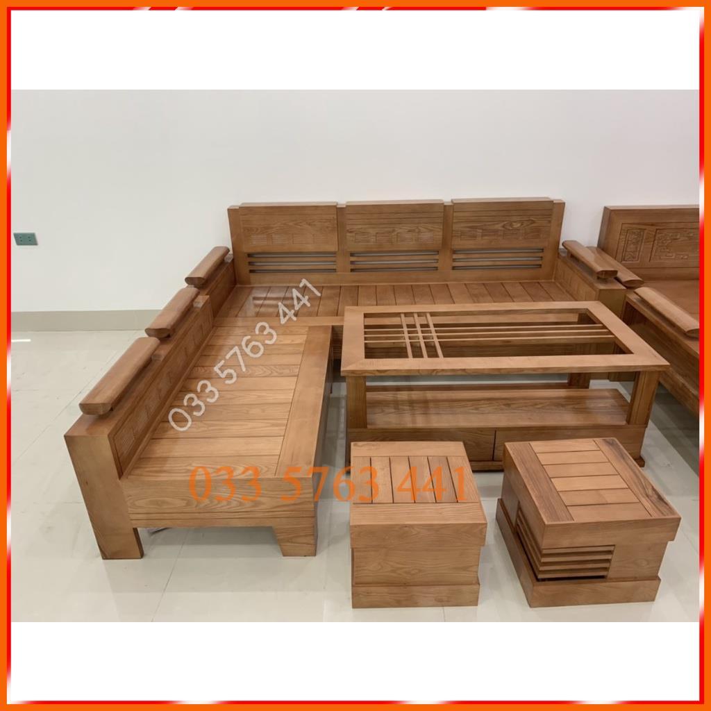 Ghế Sofa gỗ sồi nga 100% rẻ nhất shopee 2m x 1m8 ghế sofa gỗ sa lông gỗ bocghesofa sofa dep ghe sofa go