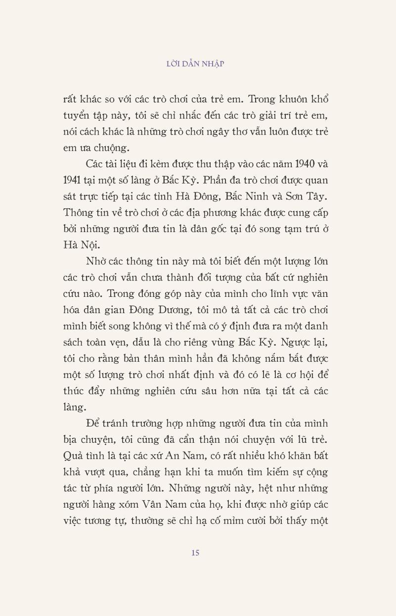 Trò Chơi Của Trẻ Em Ở Bắc Kỳ