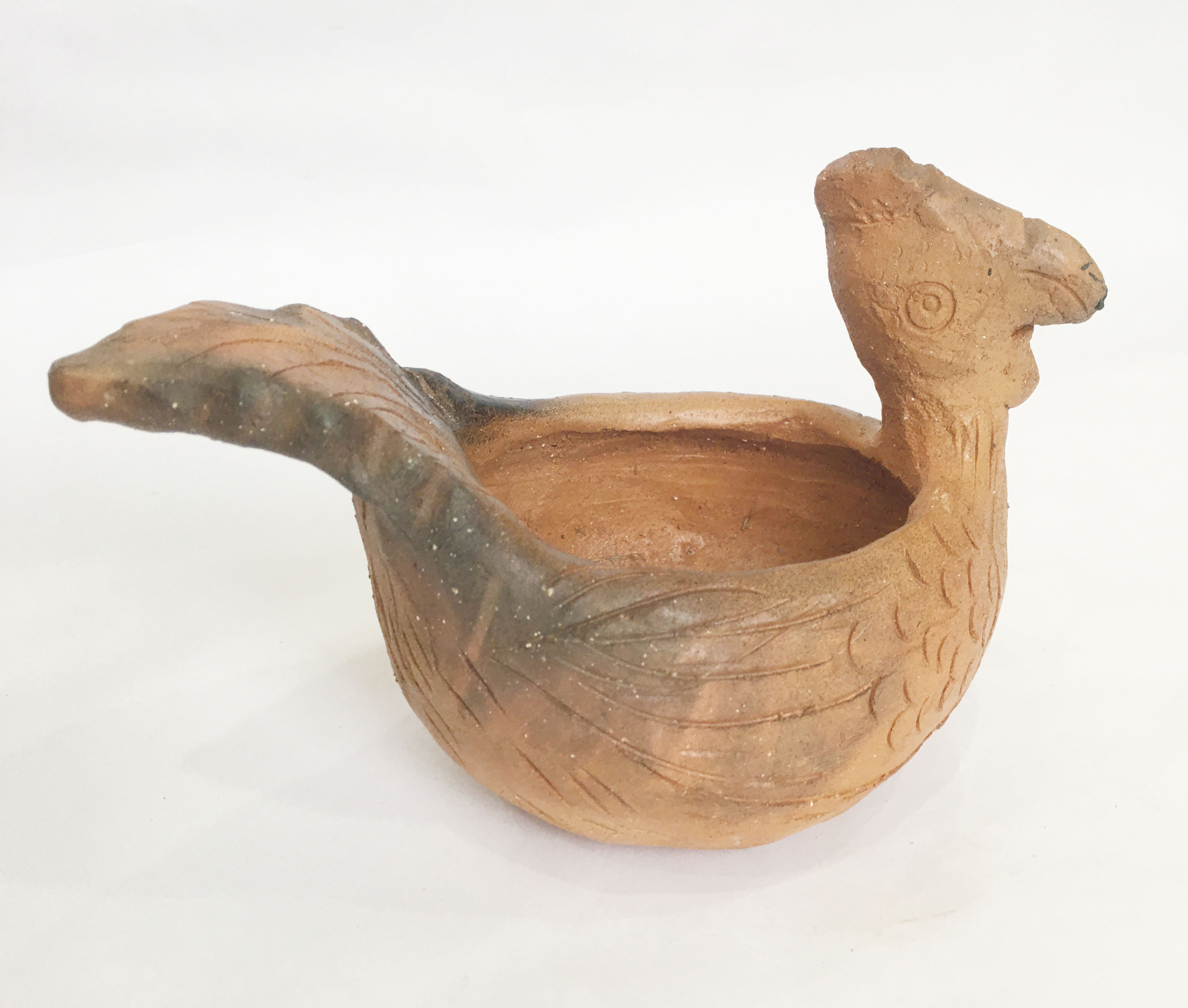 Chậu thú gà vịt bằng gốm đất nung thủ công làng gốm Bàu Trúc - Gốm Chăm handmade trang trí vintage