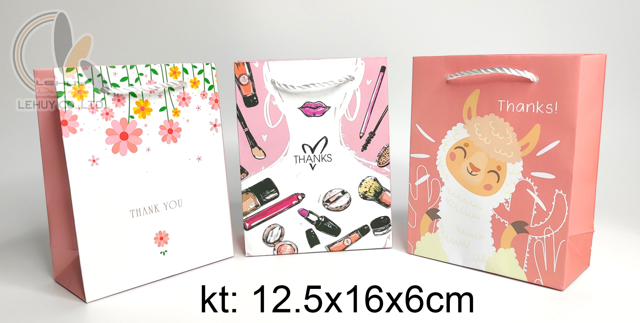 TÚI GIẤY C ĐỰNG QUÀ HOẠ TIẾT HOẠT HÌNH KT 12.5X16X6 CM