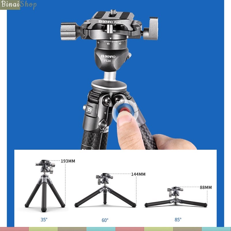 Benro SC05K - Chân Đế Tripod Mini Cho Máy Ảnh, Điện Thoại, Tải Trọng 3Kg