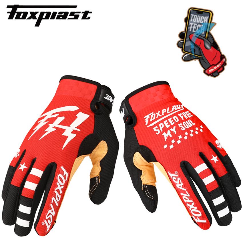 2021 FOXPLAST Thoáng Khí MX Cảo Tháo Găng Tay Xe Đạp Găng Tay MTB Bụi Bẩn Xe Đạp Găng Tay Moto Đua Xe Thể Thao Găng Tay Xe Máy