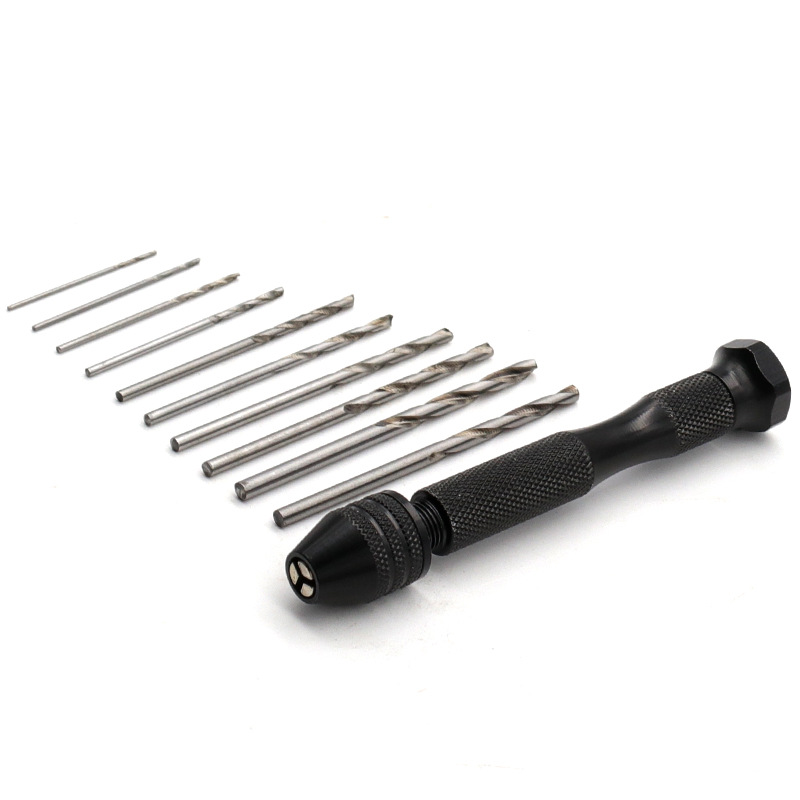 Dụng Cụ Khoan Cầm Tay Và 10 Mũi Khoan Đa Năng