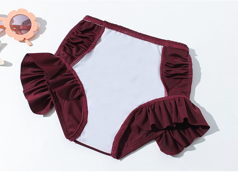 Cô Gái Hai Miếng Phù Hợp Với Đồ Bơi Trẻ Em Tay Dài Đi Biển 2-10 Năm Kid Dễ Thương Đồ Bơi Plus Kích Thước Cho Bé Tắm phù Hợp Với