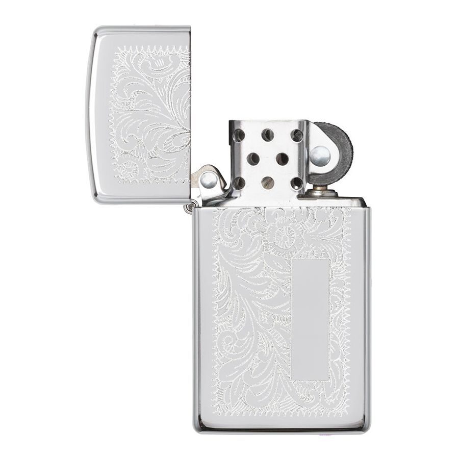 Bật Lửa Zippo 1652 Slim Venetian High Polish Chrome