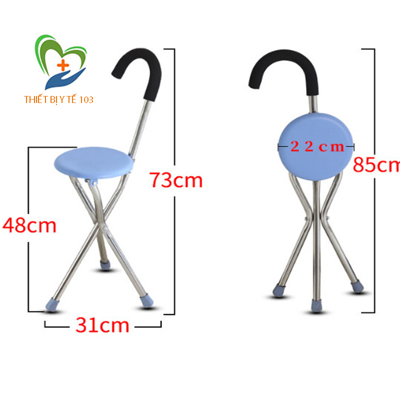 Ba toong, gậy chống 1 chân có ghế ngồi KY911L