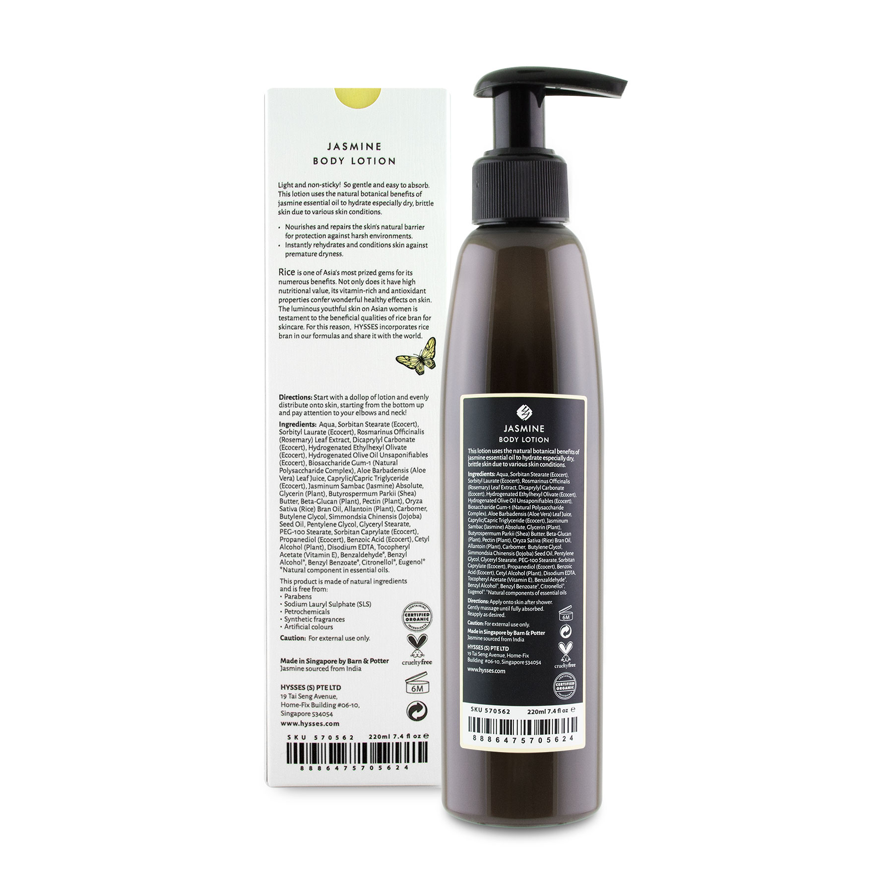 Sữa Dưỡng Thể Cao Cấp Hysses Body Lotion Làm Dịu Da Mụn, Làm Sạch Bề Mặt Da, Dưỡng Ẩm Chuyên Sâu Với Tinh Dầu Hoa Nhài Hữu Cơ Tự Nhiên