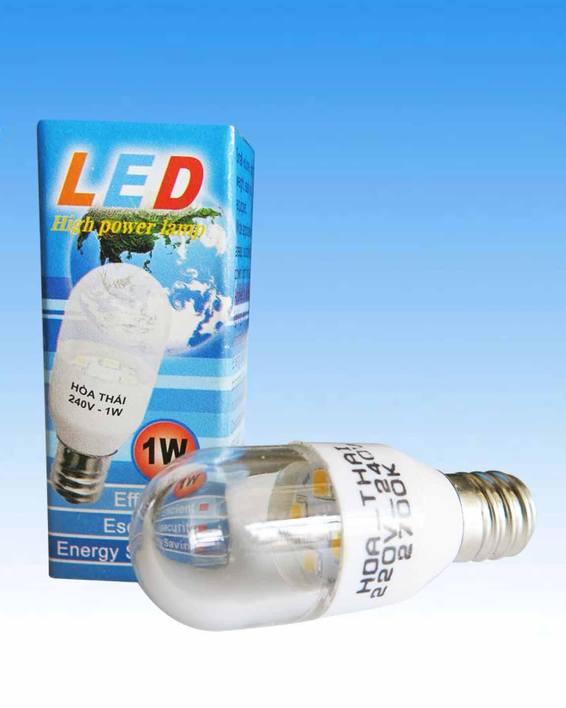 Bóng led tủ lạnh,bóng bí 1W cao cấp Hòa Thái