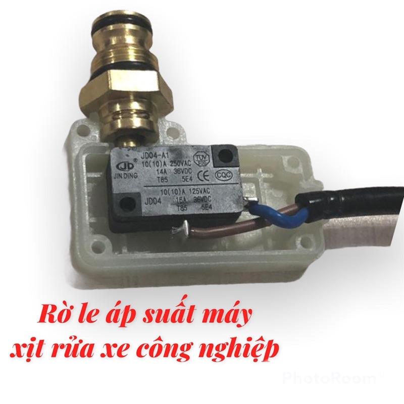Cụm rờ le áp, công tắc trong áp lực máy xịt rửa xe,ĐK Ren ngoài Ø16mm dạng trực tiếp áp lực cao, RELAY 3