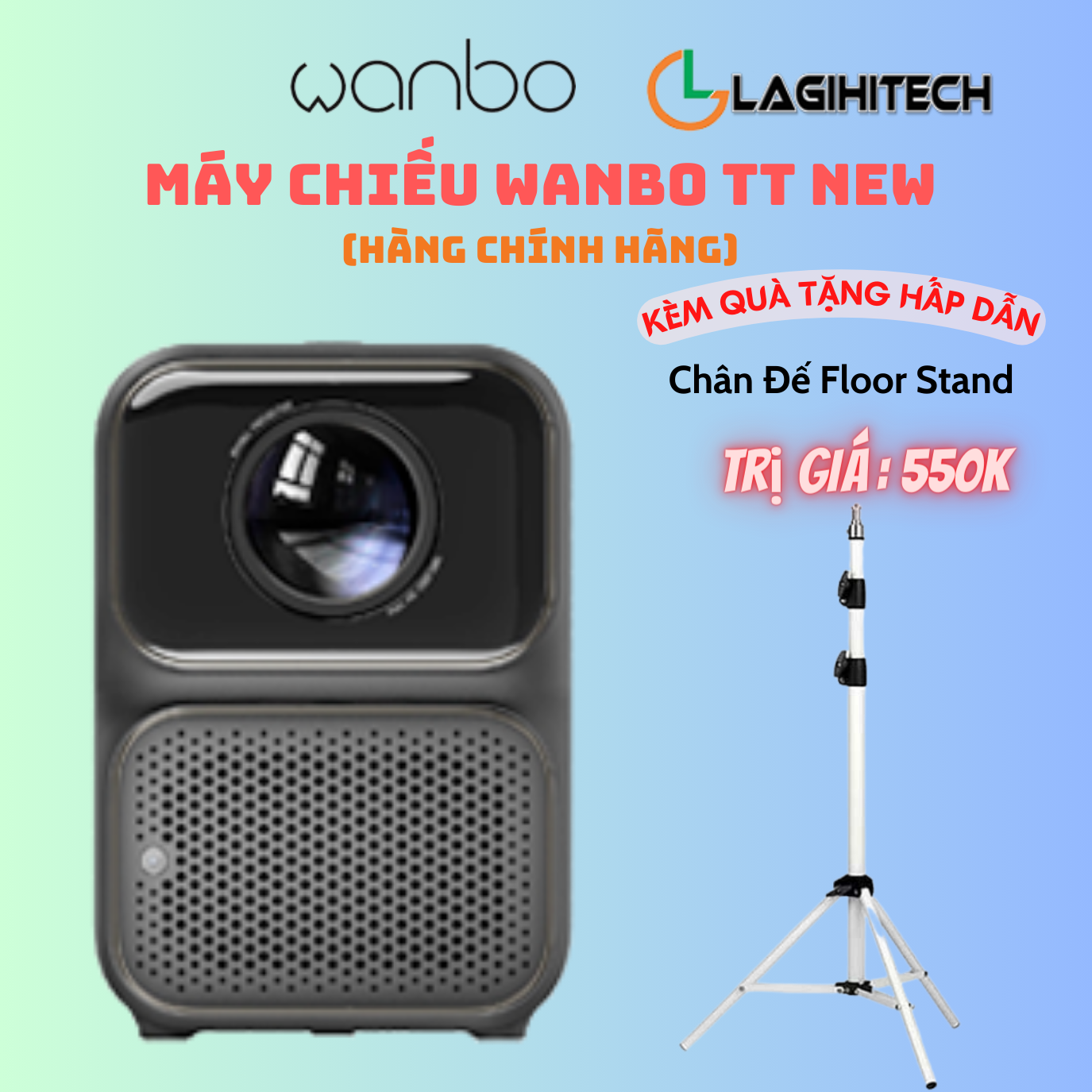 MÁY CHIẾU WANBO TT - Hàng Chính Hãng