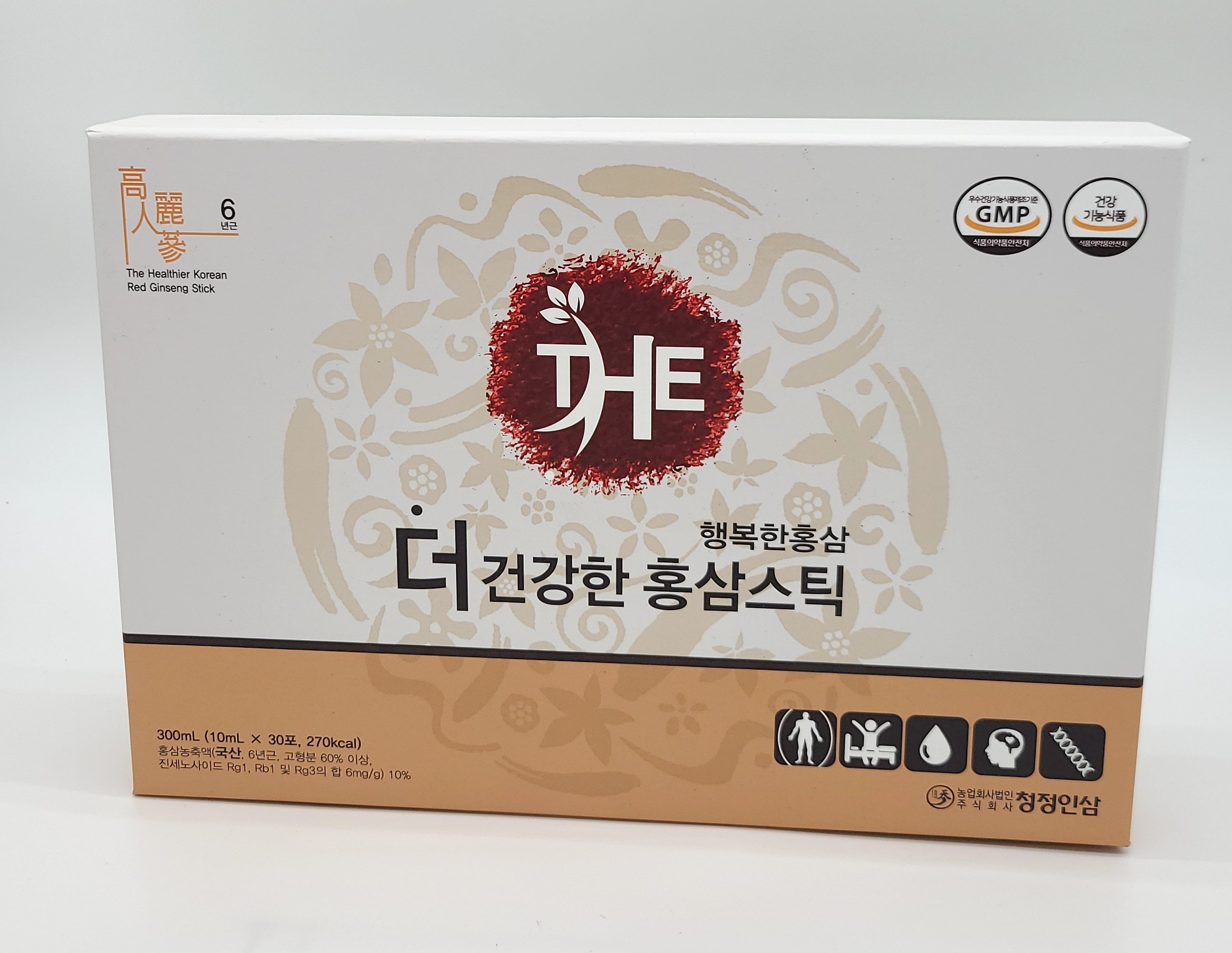 Nước Hồng Sâm Tăng Cường Năng Lượng (The Heathier Korean Red Ginseng Stick) 10ml x 30 gói