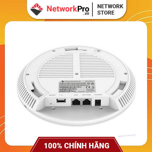 Bộ Phát WiFi Grandstream GWN7605 (Hàng Chính Hãng) - Hỗ Trợ 100+ User, Chuẩn AC MU-MIMO 1167Mbps (Không Kèm Nguồn)