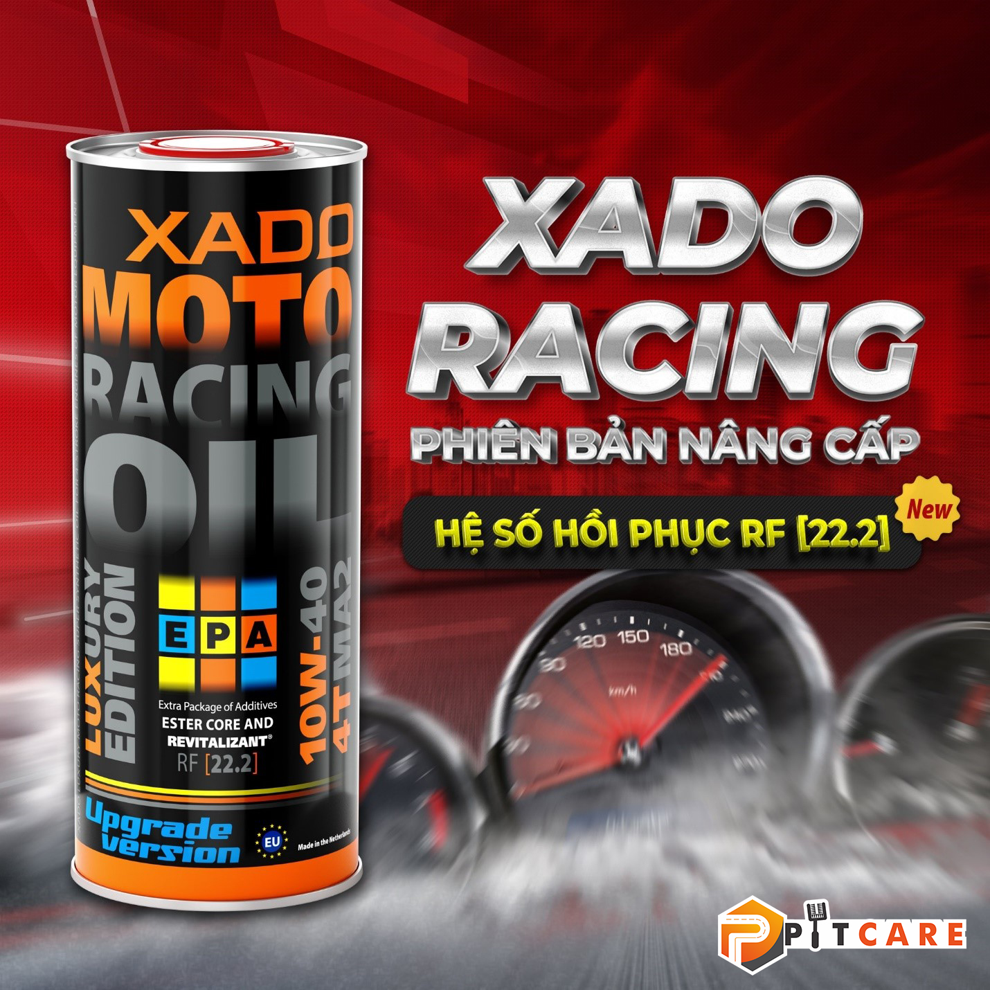 Dầu nhớt Xado Moto Luxury Racing 10w40 RF 22.2 Có Chiết Lẻ