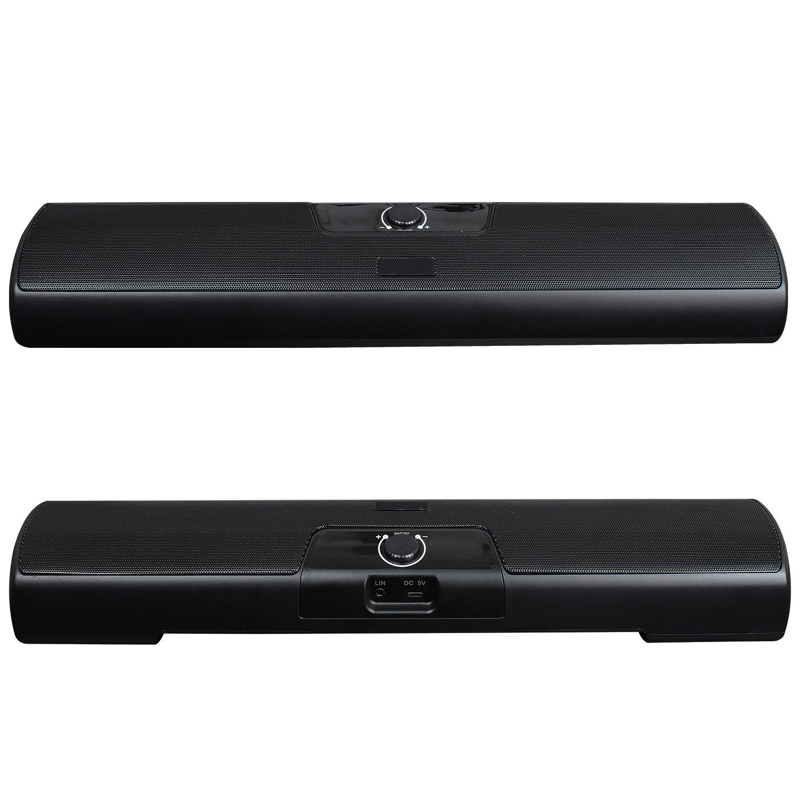 HXSJ Q3 3.5mm Wired Computer Speaker 10W Soundbar Home Theater PC Sound Bar Volume Control USB Powered for TV Laptop