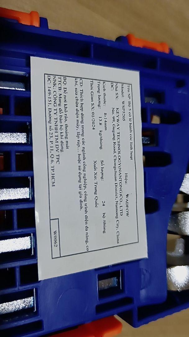 BỘ 5 CỜ LÊ VÒNG MIỆNG TỰ ĐỘNG LẮC LÉO 8-14MM WADFOW WSP5205 - HÀNG CHÍNH HÃNG