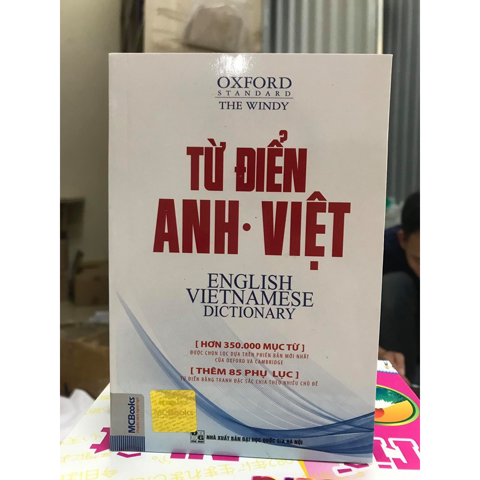 Từ điển Anh – Anh- Việt  ( tái bản thay bìa trắng kẻ xanh ) ( BẢN MỚI 2020) KT