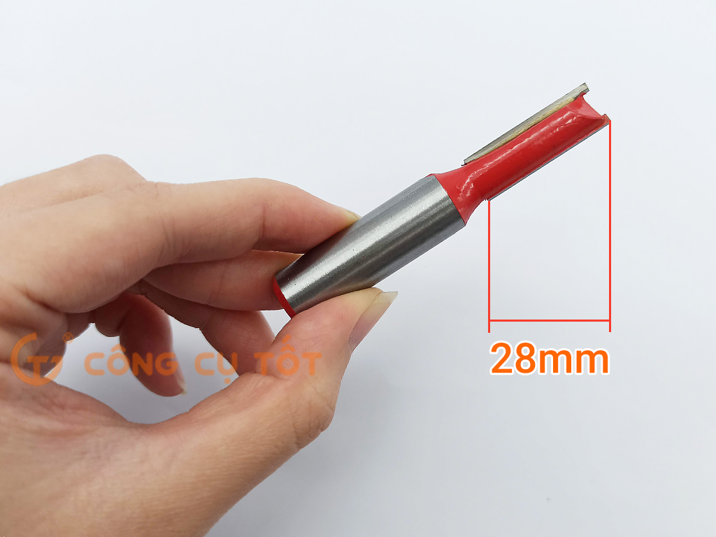 Mũi phay gỗ lấy nền chân 12.7mm cạnh cắt 10mm