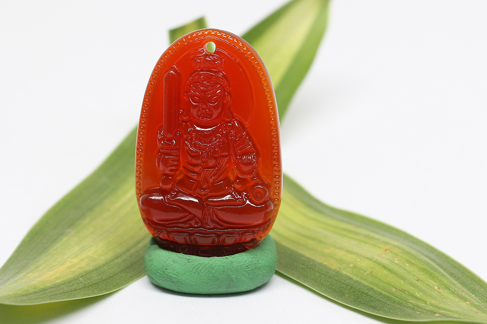 Mặt Dây Chuyền Bất Động Minh Vương Đá Mã Não Đỏ Ngọc Quý Gemstones BDMVMND