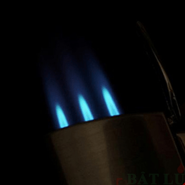 Vỏ Hột Quẹt Bật Lửa khò 3 tia cực mạnh H093 kiêm đục đẹp độc lạ - dùng gas cao cấp