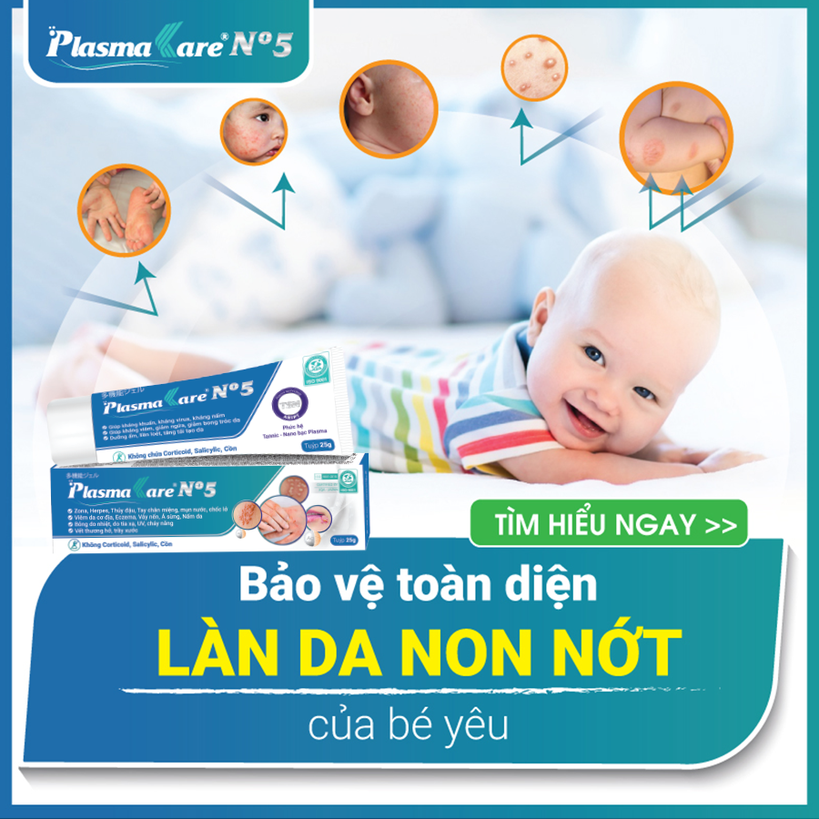 Combo 02 Gel PlasmaKare No5 chuyên kiến ba khoang, thuỷ đậu, tay chân miệng, zona, bỏng do mọi nguyên nhân, an toàn cho trẻ sơ sinh, dùng cho vết thương hở