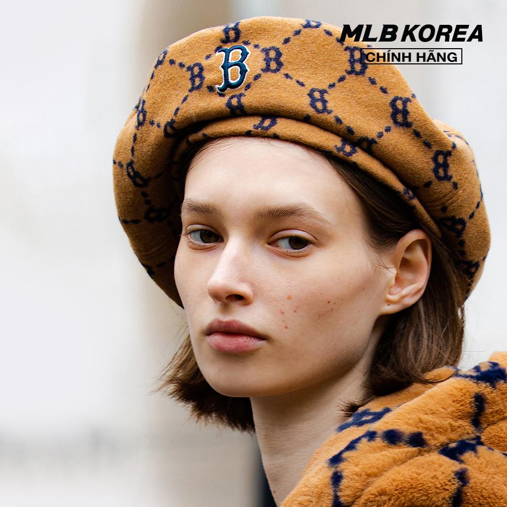 MLB - Nón beret thời trang Dia Monogram Wool 3ACB