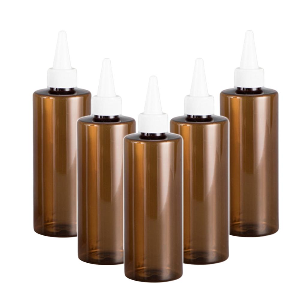 Set 5 Chai Rỗng Bằng PET Dùng Nhuộm Tóc