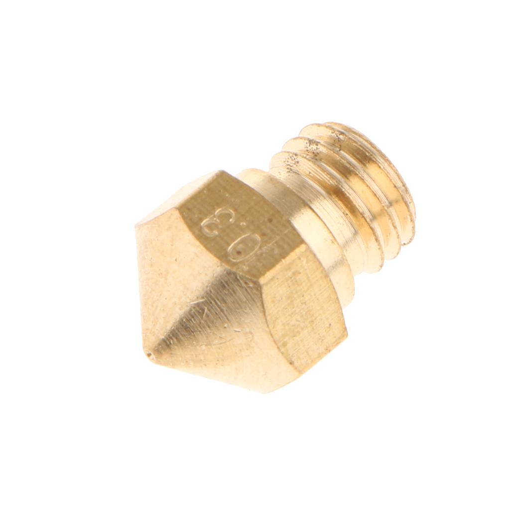 3D Printer Nozzle 0.2/0.3/0.4/0.6/0.8 mm Extruder Print Head For 1.75MM MK10