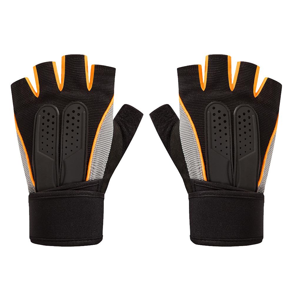 Mens Cycling Gloves, Half Finger Biking Gloves Gel Pad Shock-Absorbing Anti-Slip Breathable Motorcycle Mountain Bike Gloves Unisex