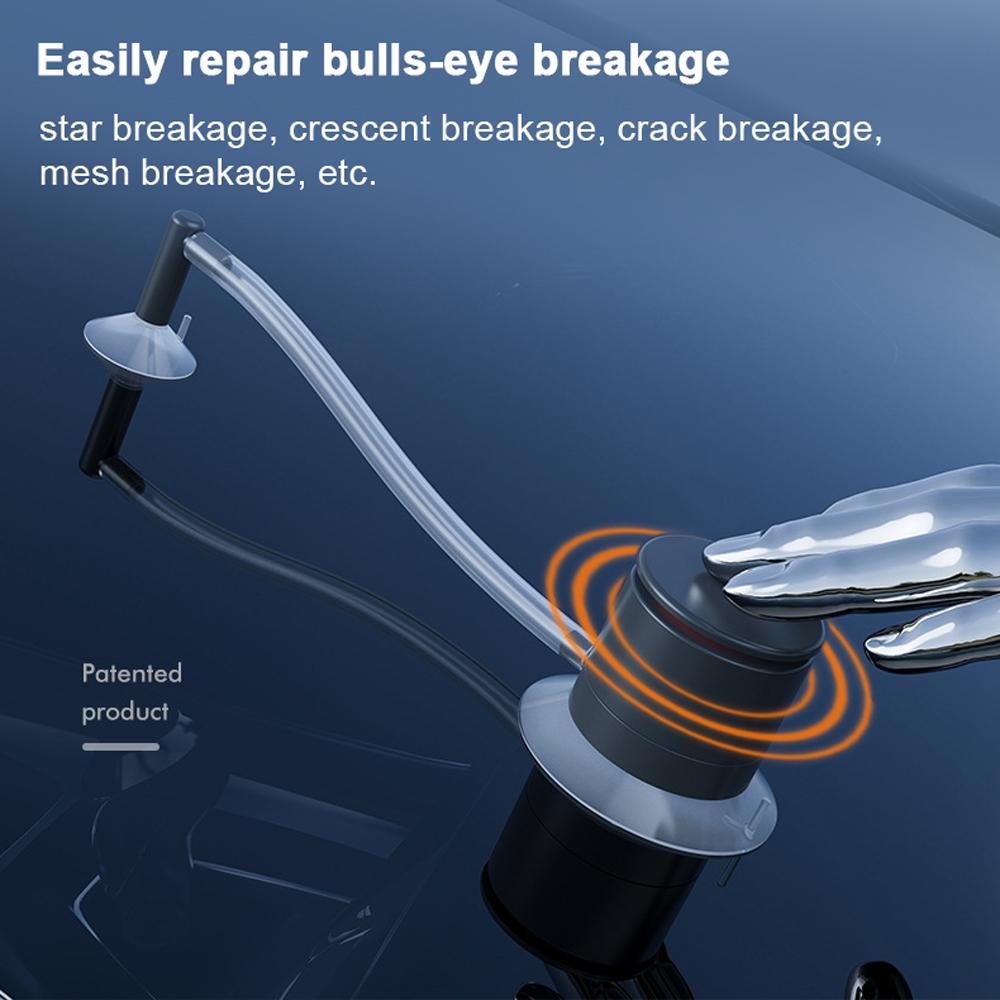 Windshield Repairing Kit Car Glass Repairing Fluid Crack Repairing Tool Air Pump Type Windscreen Quick Fix