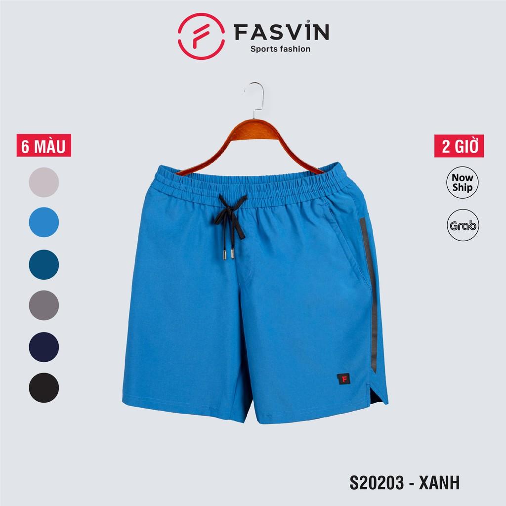 Quần short thể thao nam Fasvin S20203.HN chất vải mềm nhẹ co giãn dễ chịu