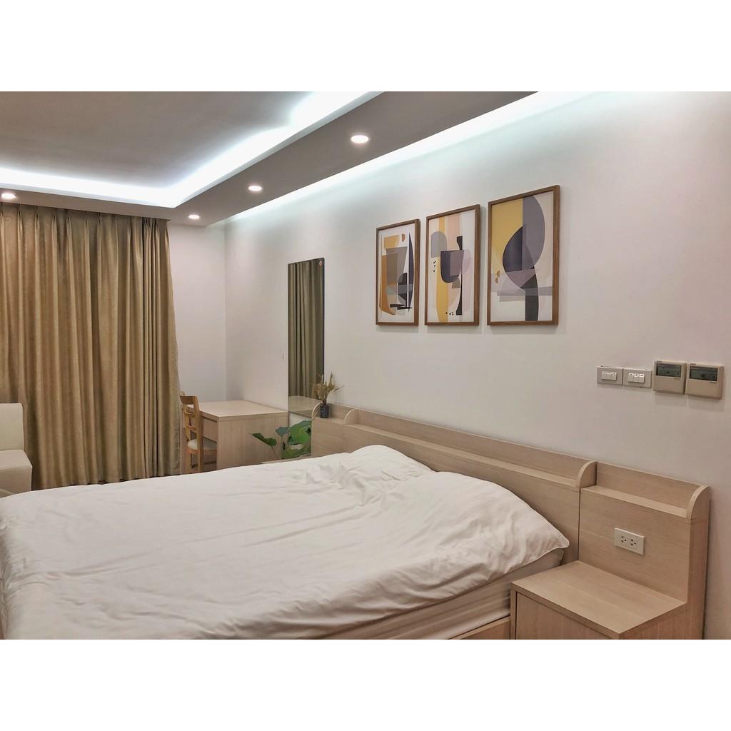 Bộ 03 tranh phong cách hiện đại- Tranh in canvas- Tranh trừu tượng- Mã 562-07