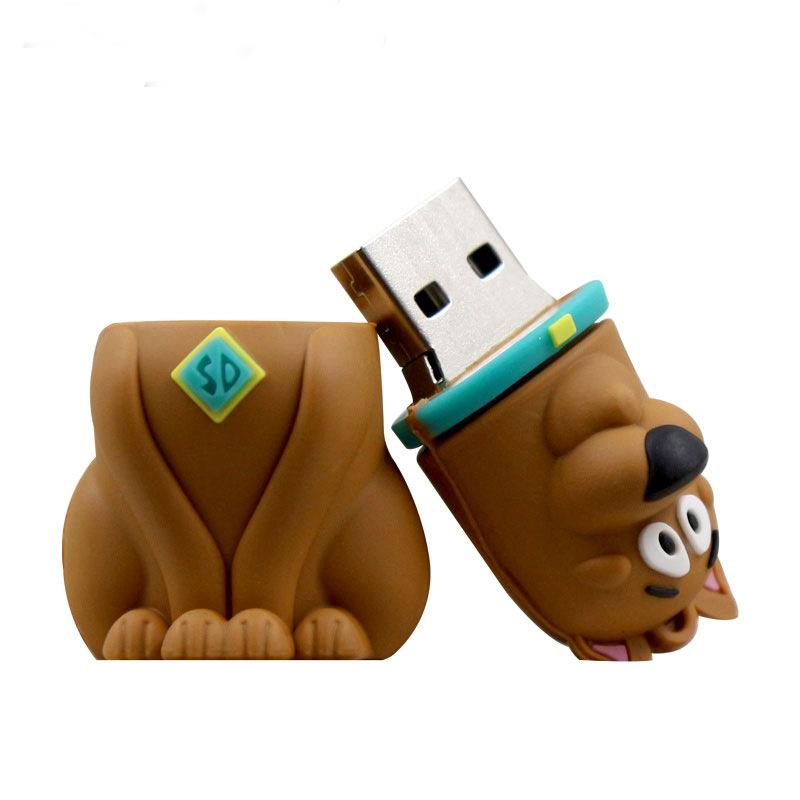 Thuận lợi nhất tùy chỉnh hoạt hình dễ thương cún con USB sáng tạo cao su mềm quà tặng USB 8g16g32g64g hoạt hình USB