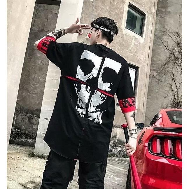 Áo Thun Nam Tay Ngắn Dáng Rộng