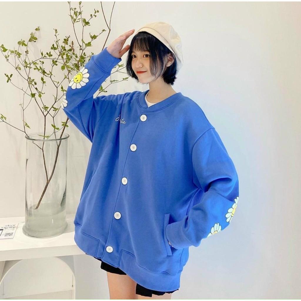 Áo Khoác Hoodie Bông Cúc Cadigan Unisex_KN09
