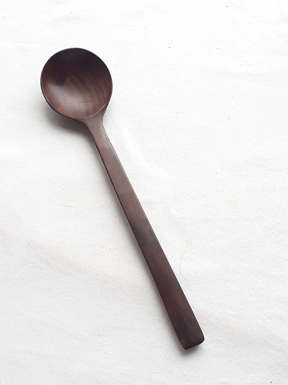 Thìa gỗ trắc cán dài miệng tròn 19.5 x 4 cm