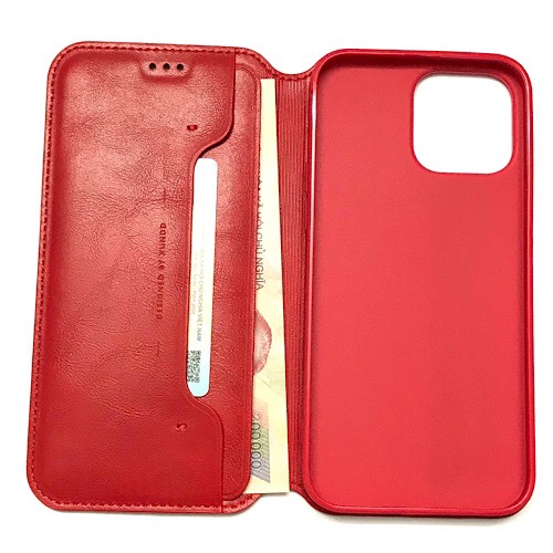 Bao da cho iPhone 13 Pro Max Skin Wallet Card Shock Chống sốc