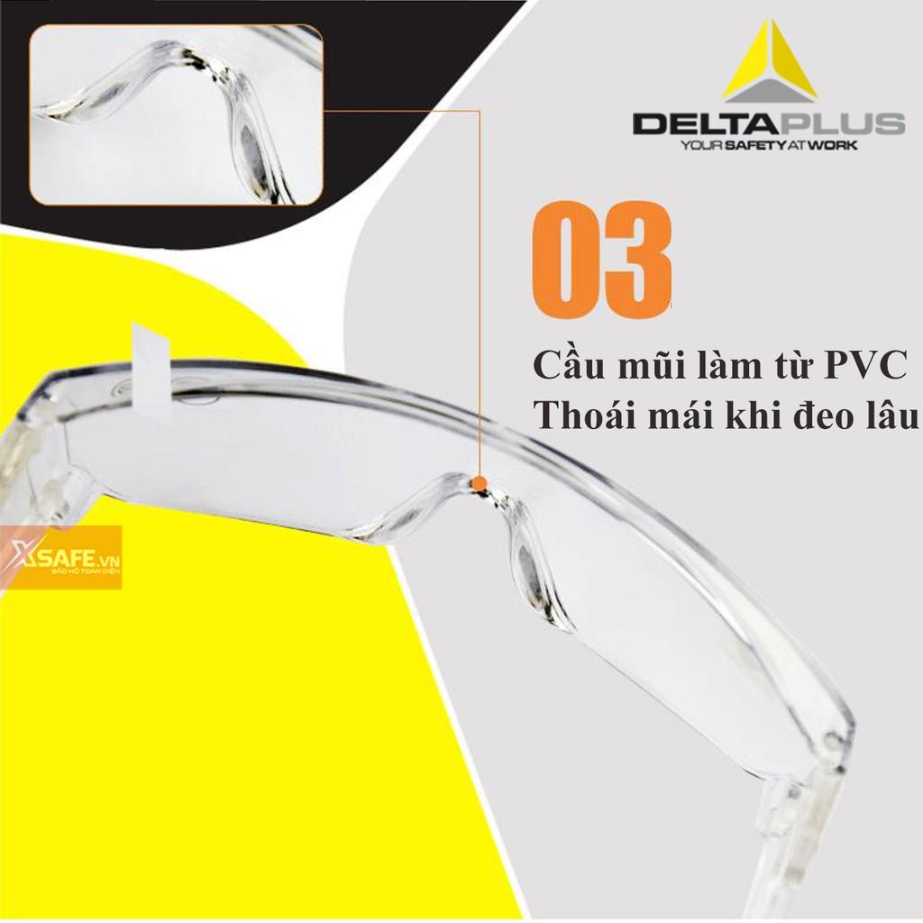 Kính bảo hộ Deltaplus Piton2 Kính chống bụi, chống tia UV, chống trầy xước,đọng sương, dùng trong lao động, đi xe máy